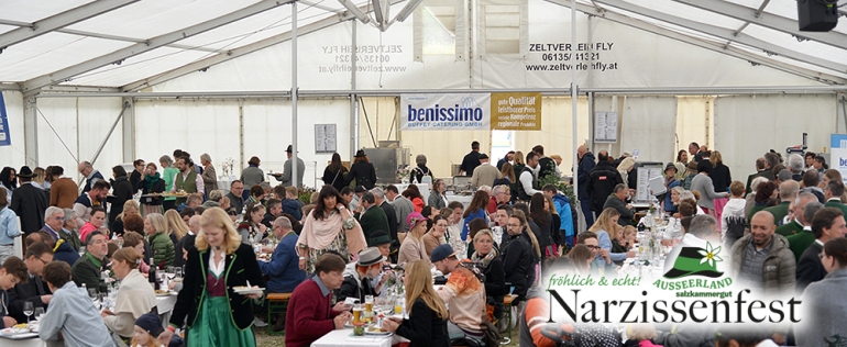 Das Team unserer Benissimo-Buffet-Catering GmbH bewirtete hunderte VIP-Gäste und Corso-TeilnehmerInnen beim 61. Narzissenfest in Altaussee.