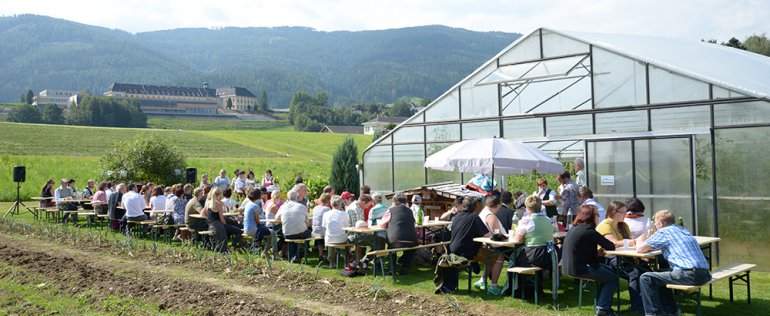 15 Jahre &quot;Projekt Gartenbau&quot;. Gefeiert wurde auf dem 1000 Quadratmeter großen Gelände mit Folientunnel in Raumberg-Gumpenstein.